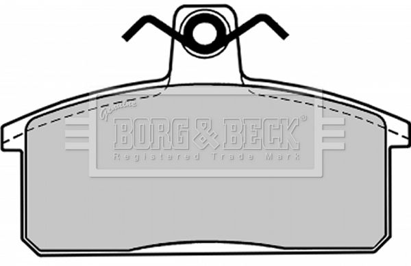 BORG & BECK Комплект тормозных колодок, дисковый тормоз BBP1017